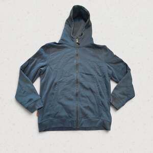 BRUNT Workwear Mens XL Full Zip Heavyweight Fleece Hoodie Sweatshirt Dark Slate